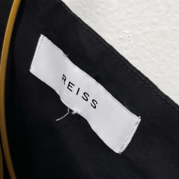 REISS Jessie Black Cotton Jumpsuit Size Large - Picture 6 of 15